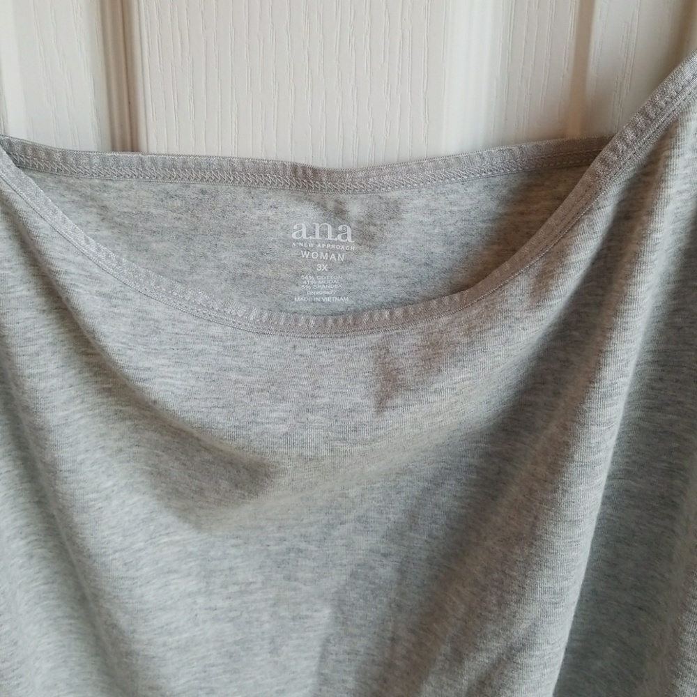NWT LIGHT GRAY ANA CAMISOLES  3X
